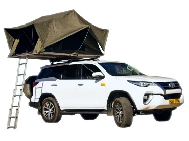 Toyota Fortuner Camping Rental ready for an adventure in Namibia's wilderness, perfect for couples.