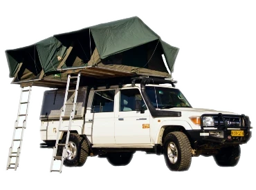 Toyota Landcruiser 79 Double Cab Campingausrüstung für 4 Personen